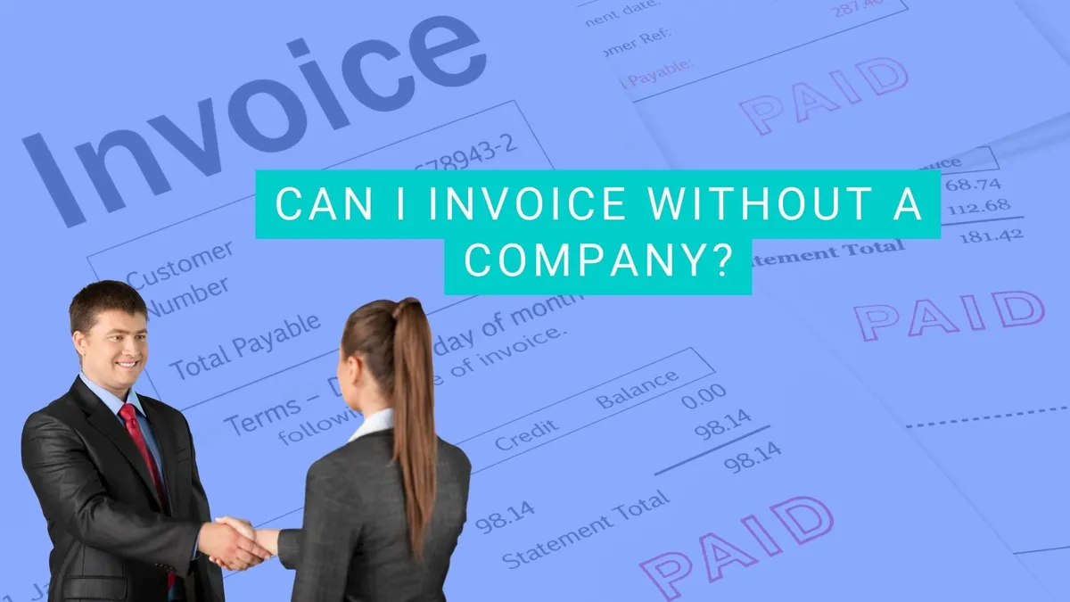 A person preparing an invoice at a desk